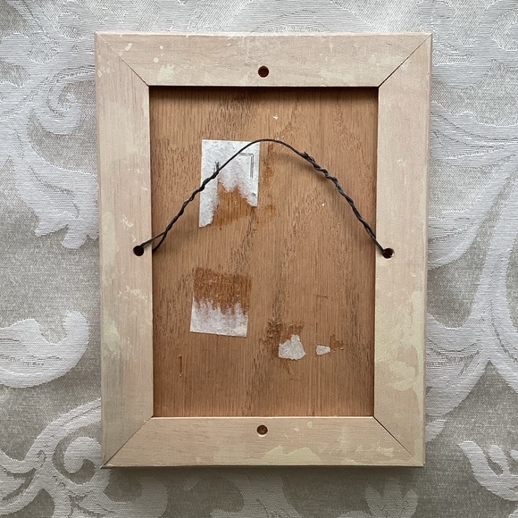 Siamese Cat Print on Ceramic Tile in Wood Frame - Picture 2 of 3